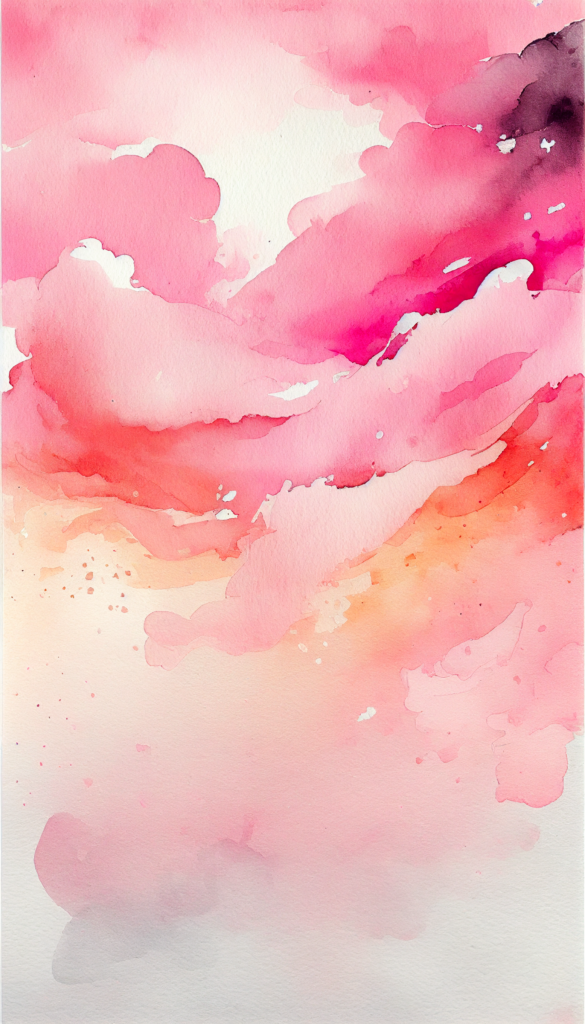 Ombre Pink Watercolor Background Wallpaper